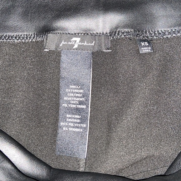 7 for All Mankind Faux Leather Leggings - Picture 4 of 5